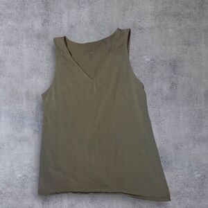 Torrid Womens Olive V-Neck Tank Top